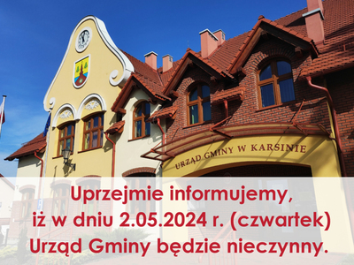 informacja o godzinach pracy urzędu