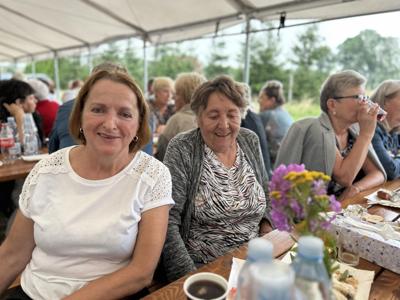 Uczestnicy 7. Pikniku Seniorów w Borkowie w dniu 26 lipca 2024 r.