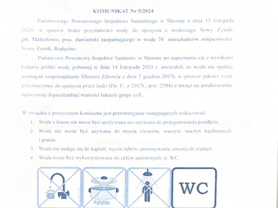 Komunikat Państwowej Inspekcji Sanitarnej