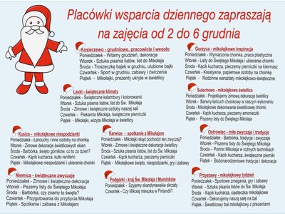 Harmonogram zajęć w PWD