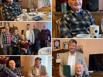 Pan Mariana Rogala z Malechowa obchodził jubileusz 95-tych urodzin