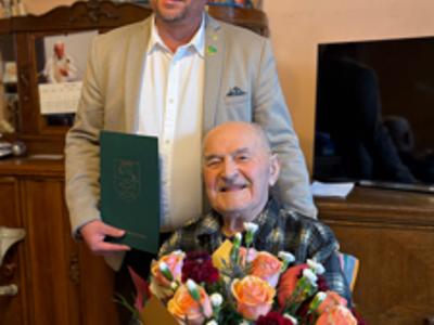 Pan Mariana Rogala z Malechowa obchodził jubileusz 95-tych urodzin