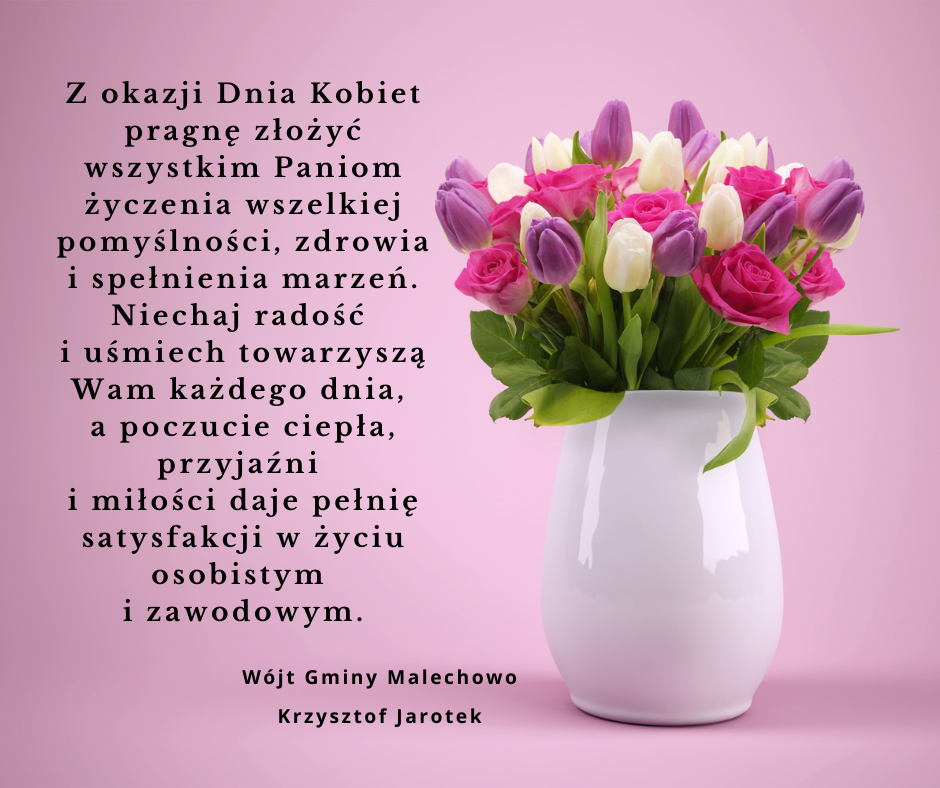 Życzenia z okzji Dnia Kobiet.