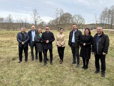 Uroczyste otwarcie mostu w Białecinie