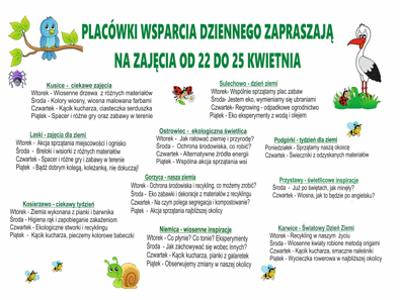 Harmonogram zajęć w PWD