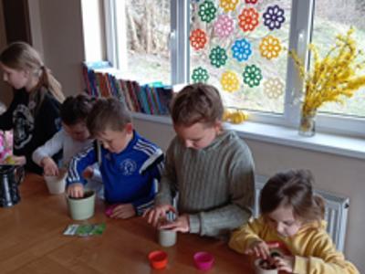 Wielkanocne zajęcia w świetlicy.