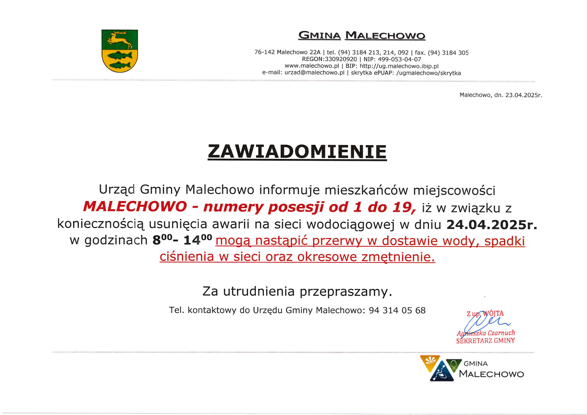 Zawiadomienie