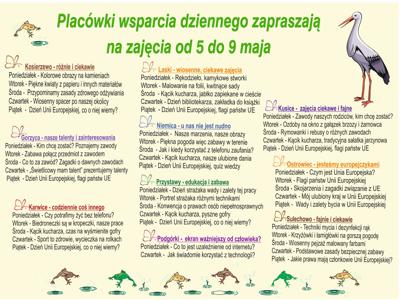 Harmonogram zajęć w PWD