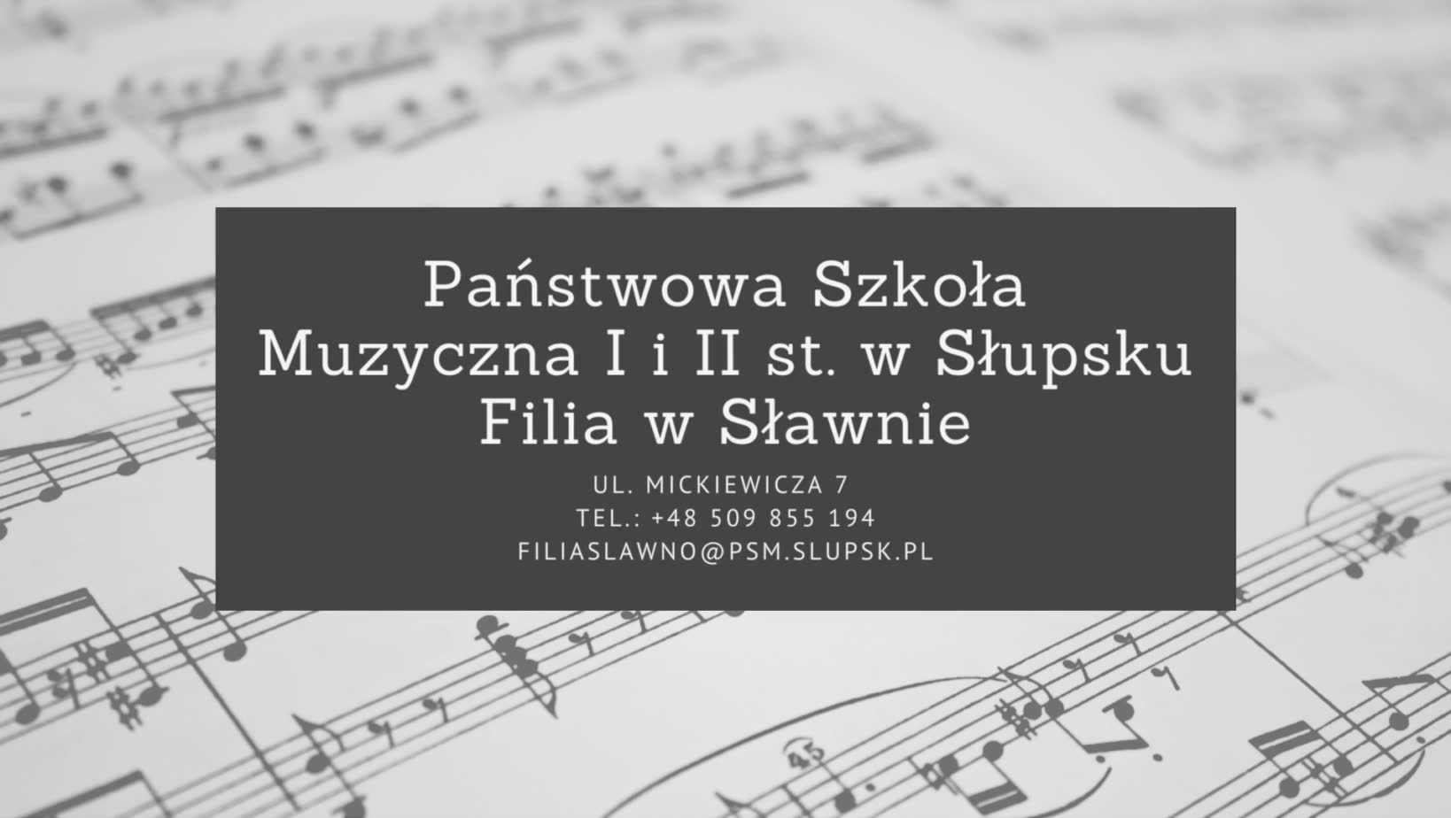 Szkoła Muzyczna w Sławnie