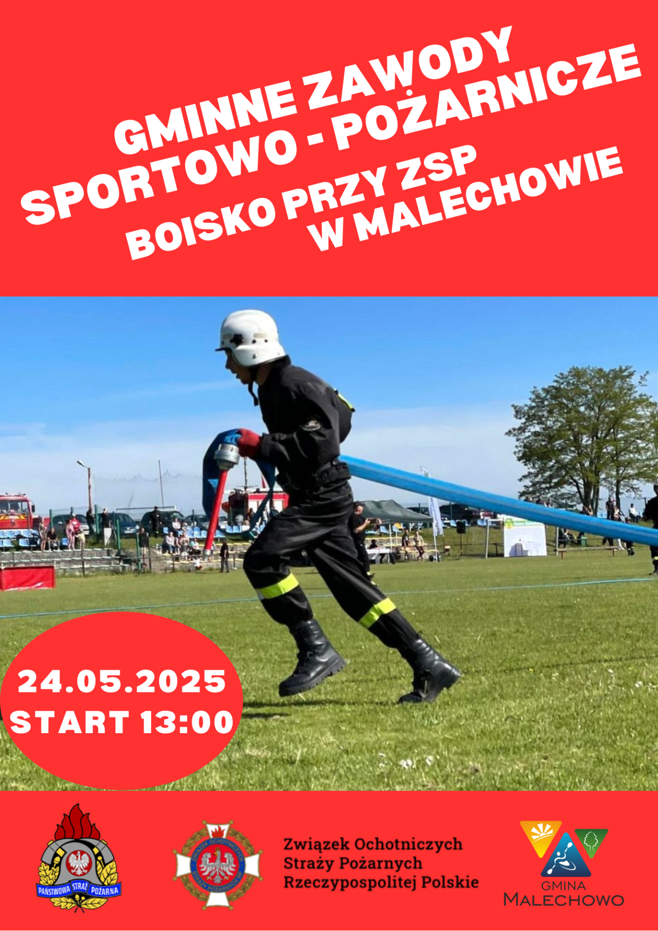 Plakat zawodów Sportowo - Pożarniczych