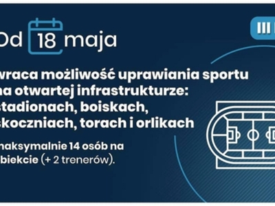 Plakat uprawianie sportu na infrastrukturze otwartej