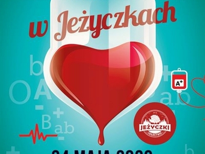 Plakat Zbiórka krwi w Jeżyczkach 24 maja br.