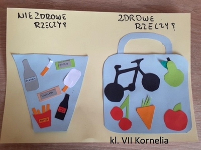 Praca plastyczna Kornelii z klasy VII