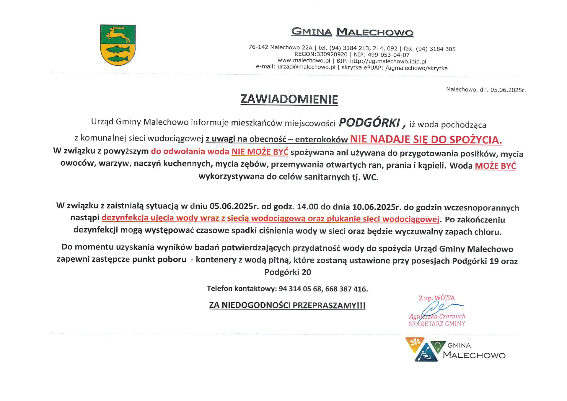 Ostrzeżenie