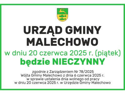 Informacja że urząd nieczynny