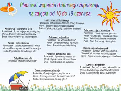 Harmonogram zajeć w PWD