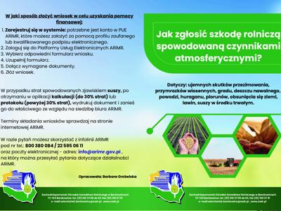 Plakat jak zgłosic szkode