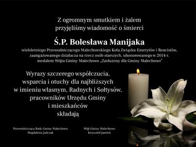 Kondolencje B Manijak