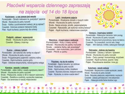 Harmonogram zajeć w PWD
