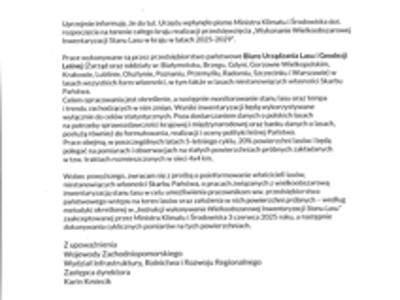Wykonywanie Wieloobszarowej Inwentaryzacji Stanu Lasu w kraju w latach 2025-2029