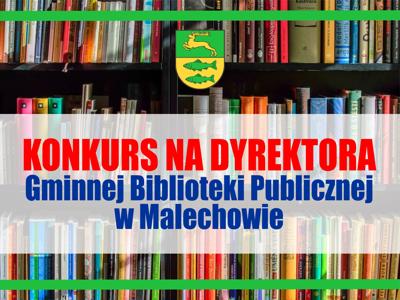 infografika - onkurs na stanowisko dyrektora biblioteki