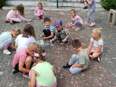 Dyżur wakacyjn Odziału Przedszkolnego w Lejkowie - zajęcia