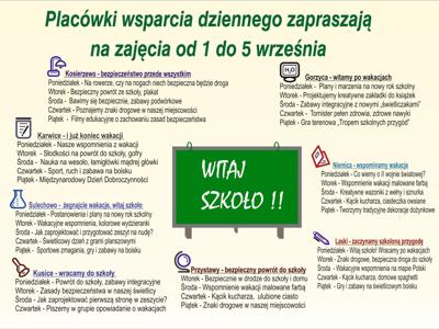 Harmonogram zajec w PWD