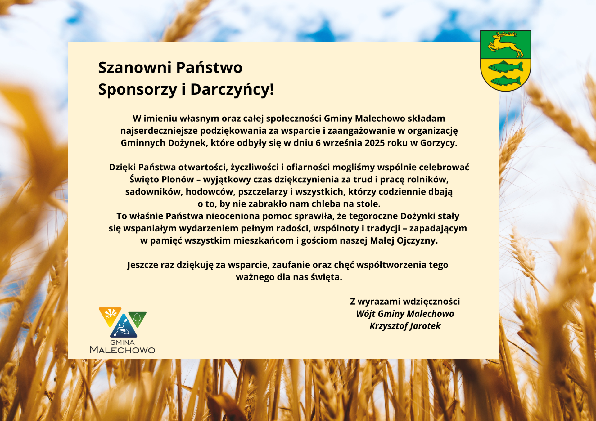 Podziękowania