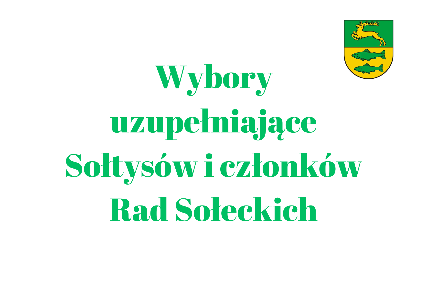 Wybory uzupełniające Sołtysów i członków Rad Sołeckich