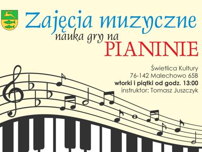 Zajęcia muzyczne - plakat