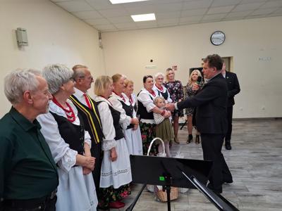 Zespół ludowy biorący udział w konkursie