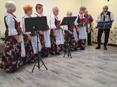 Zespół ludowy biorący udział w konkursie