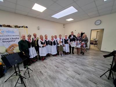 Zespół ludowy biorący udział w konkursie