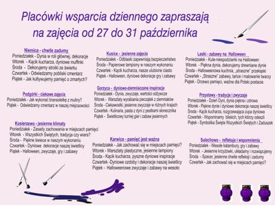 Harmonogram zajeć w PWD