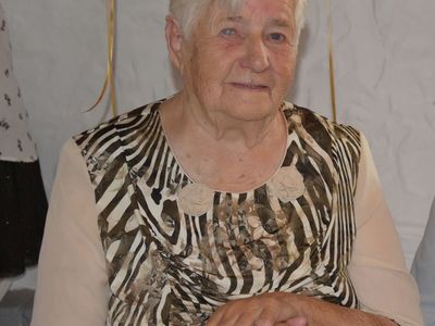 Zdjęcie przedstawia Jubilatkę Zofię Galek z Malechowa.