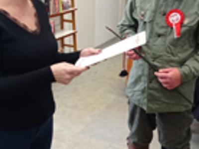 Podziękowanie za przeprowadzone zajęcia