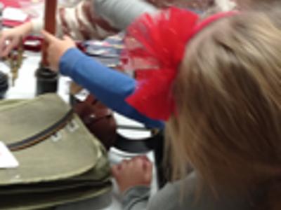 Klasa I SP z Malechowa w trakcie lekcji o patriotyzmie i niepodległości