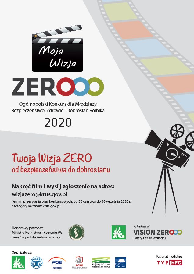 Zdjęcie przedstawia plakat informujący o konkursie dla młodzieży Moja Wiza Zero.