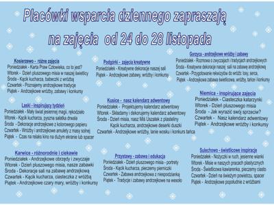 Harmonogram zajeć w PWD