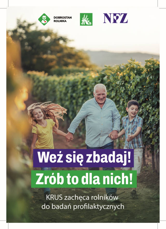 Plakat KRUS Weź się zbadaj.
