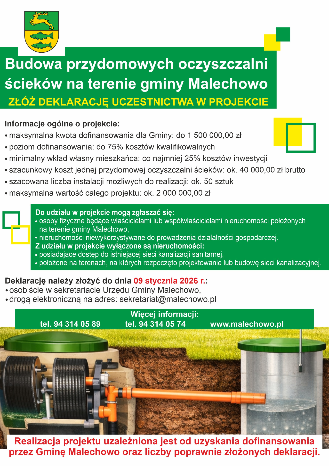 Plakat dotyczący naboru.