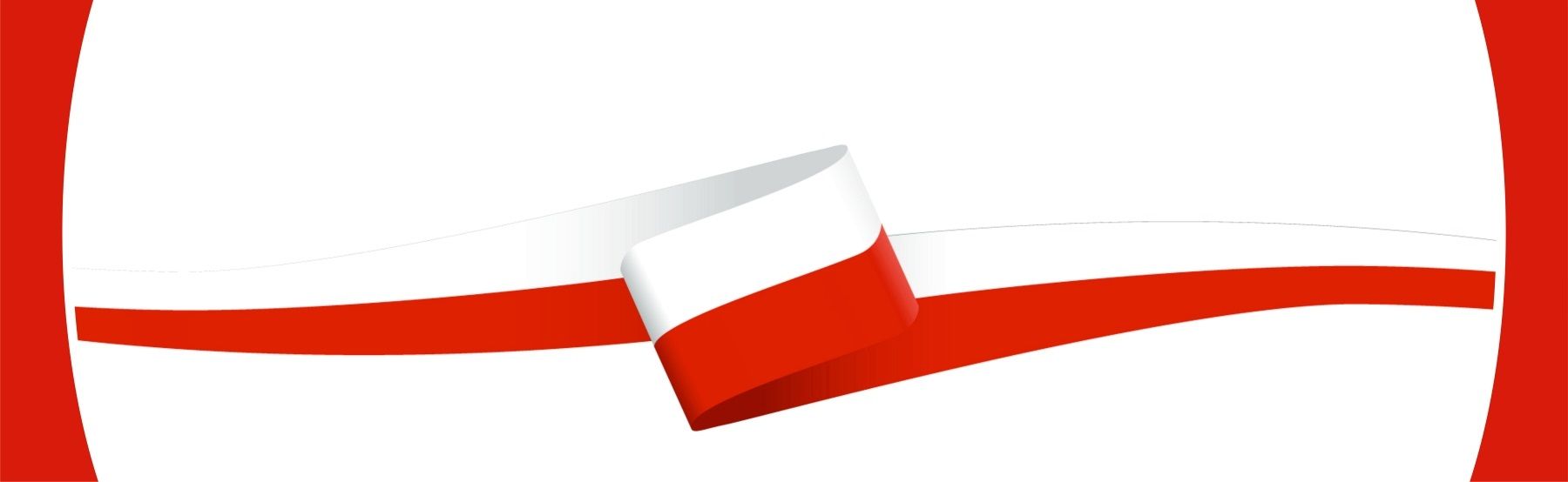 Grafika przedstawia zdjęcie biało-czerwonej flagi.