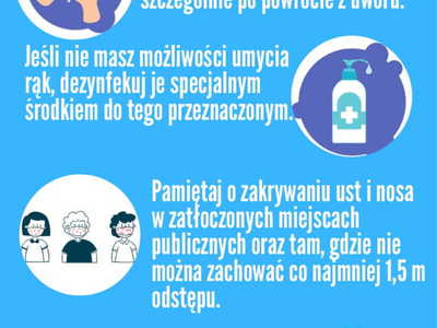 Strona ulotki dotycząca odpowiedniej higieny podczas wypoczynku