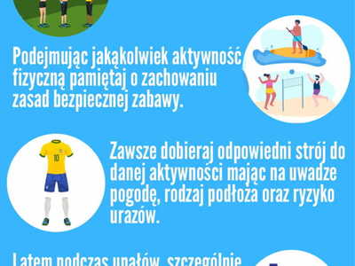 Strona ulotki dotycząca aktywności fizycznej