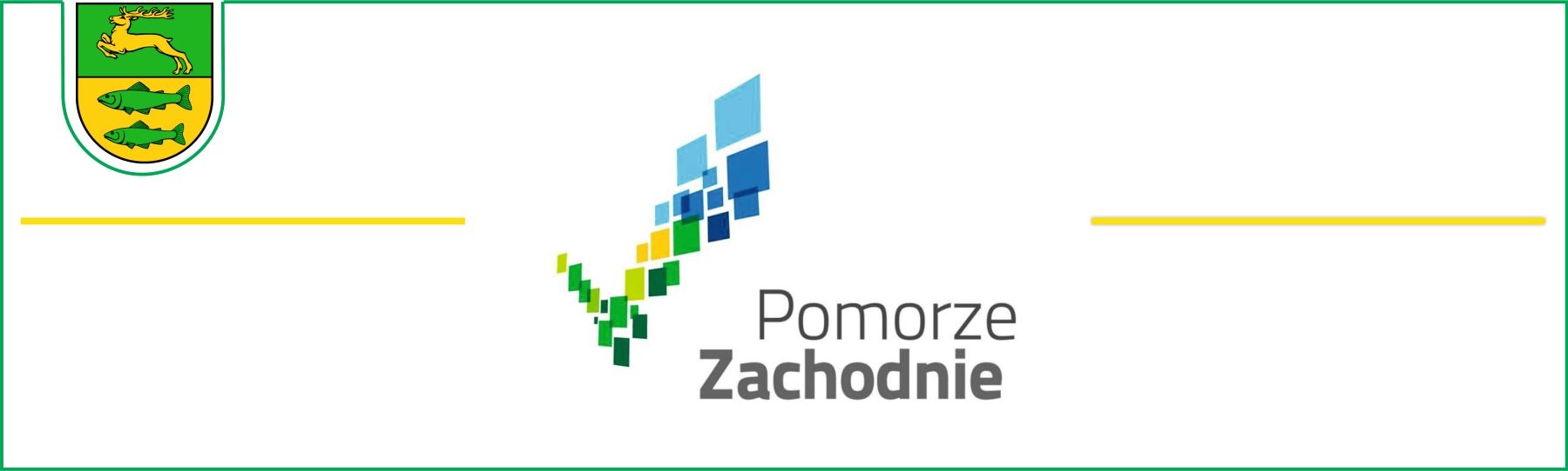 Grafika przedstawia logo Pomorza Zachodniego i napis: Pomorze Zachodnie.
