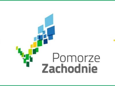 Grafika przedstawia logo Pomorza Zachodniego i napis: Pomorze Zachodnie.