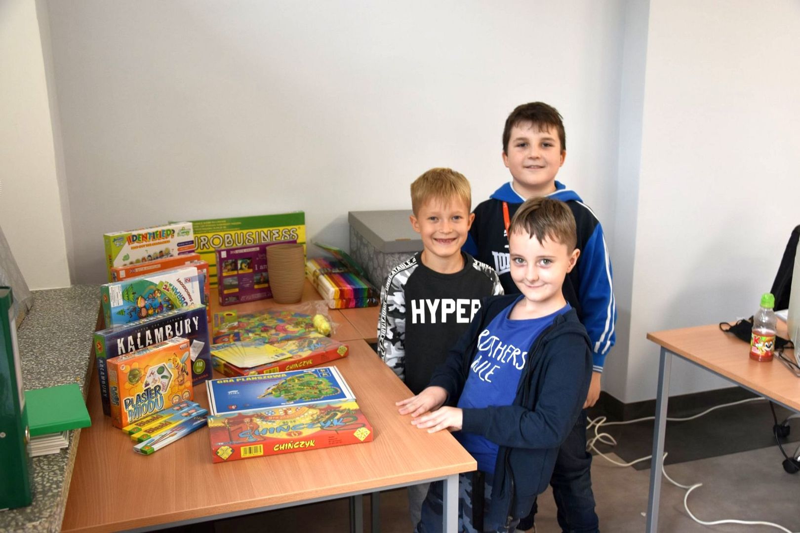 Zdjęcie przedstawia wychowanków Świetlicy Kultury w Malechowie.