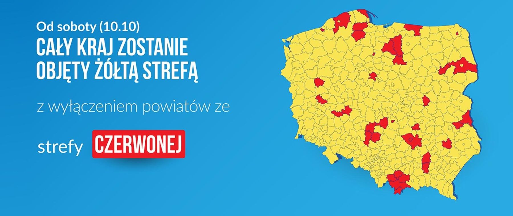Grafika dotycząca nowych obostrzeń związanych z pandemią koronawirusa.
