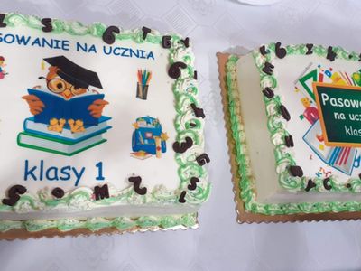 Torty z okazji ślubowania.