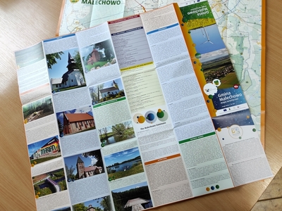 Mapa turystyczna Gminy Malechowo zakupiona w ramach projektu